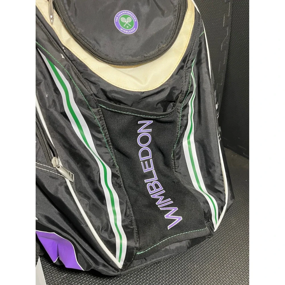 Official Wimbledon Championship Babolat Multi-Pocket Tennis Racket Bag Backpack‎